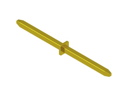 Mid-flanged straight pins Pyramidal pins (☆)(♤)