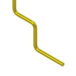 Double-step L-shaped pins