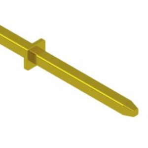Mid-flanged straight pins Pyramidal pins