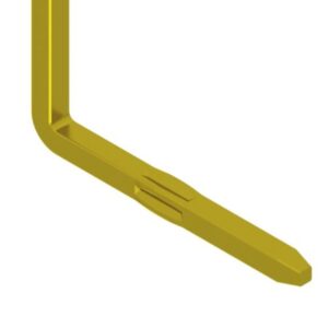 L-shaped pins Pyramidal pins and cross-shaped cross sections