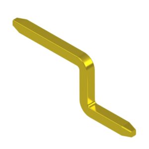 Crank-shaped pins Pyramidal pins