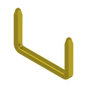 U-shaped pins Pyramidal pins
