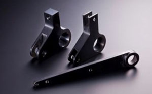 【切削加工】レバー　材質：S50C・マシニングによる輪郭加工・ピッチ公差0.01mm以内