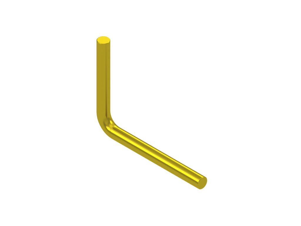 L-shaped pins